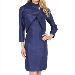 Tahari womens wrap jacket and suit set